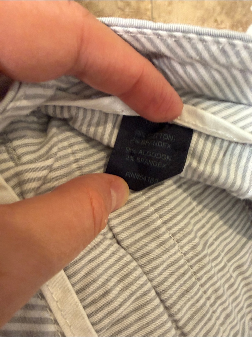 Tommy Hilfiger Light Gray Chino Shorts - Picture 4 of 5